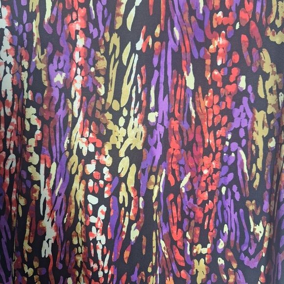 Ann Klein Womens Tunic Blouse Faux Wrap Boho Avante Garde Slinky Sassy Medium - Picture 9 of 12